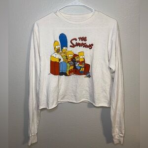 The Simpsons White crop top